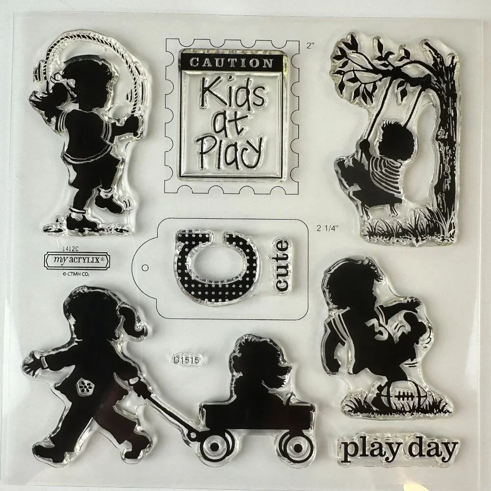 My Acrylix Kids At Play Clear Stamps d1515 CTMH